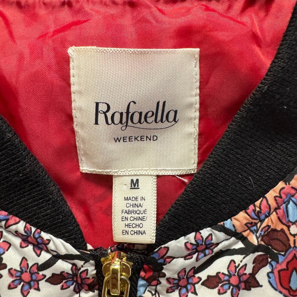 Rafaella Weekend Boho Paisley Medallion Print Lightweight Bomber Jacket M - Picture 10 of 11